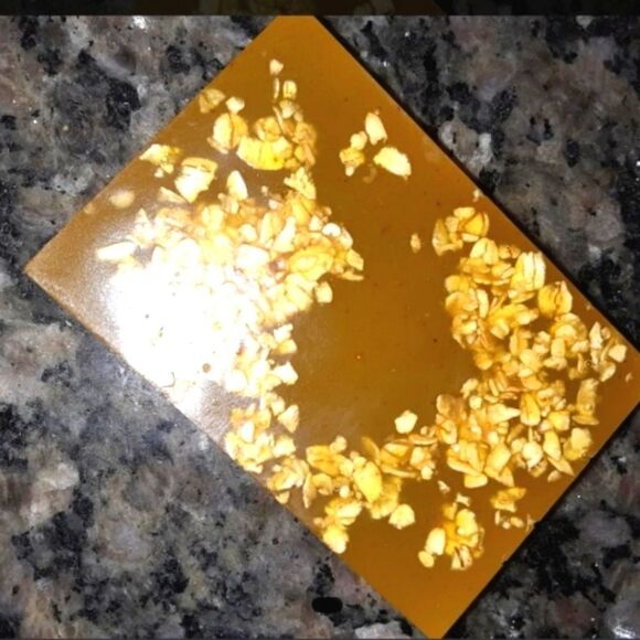 Hand Crafted organic vanilla bunches of oats soap bar - Picture 3 of 5